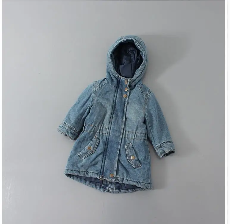 

Детская Хлопковая стеганая куртка средней длины с капюшоном