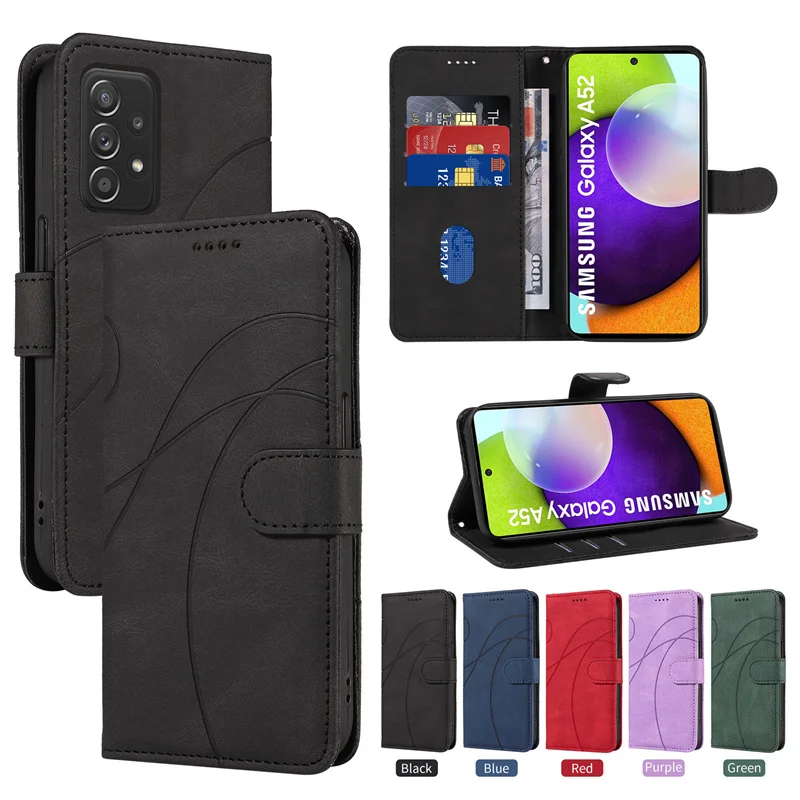 

Flip Leather Magnetic Case For Samsung Galaxy A52 A72 A32 A22 A12 A02S A51 A71 A41 A31 A21 A21S A81 A91 Card Wallet Cover