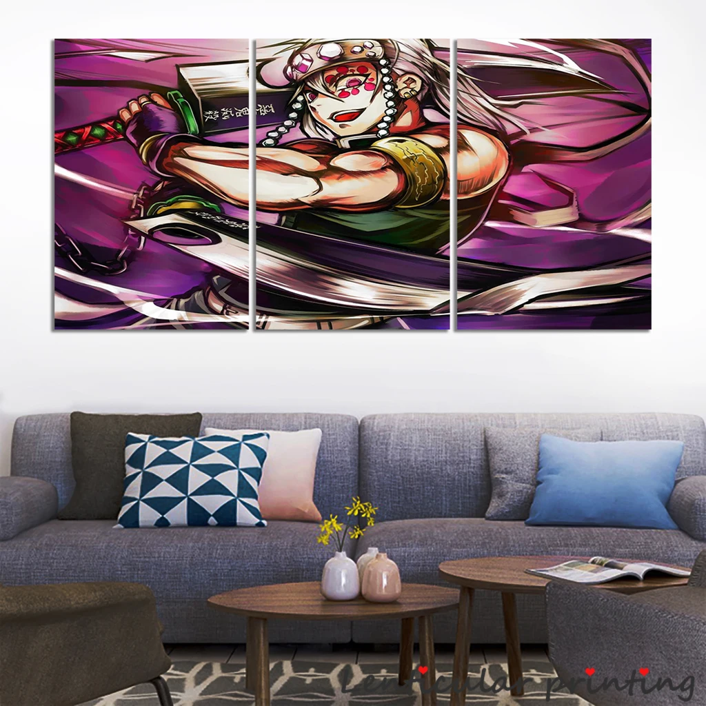 

Без рамки 5/3 шт. рассекающий демонов аниме удзуй Тенген канва картина для домашнего декора настенная художественная Подарочная картина