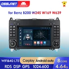 OSSURET Android 10 2 Din автомобильное радио для Mercedes Benz B200 W906 W639 A B W169 W245 Viano Vito Sprinter радио GPS RDS Carplay