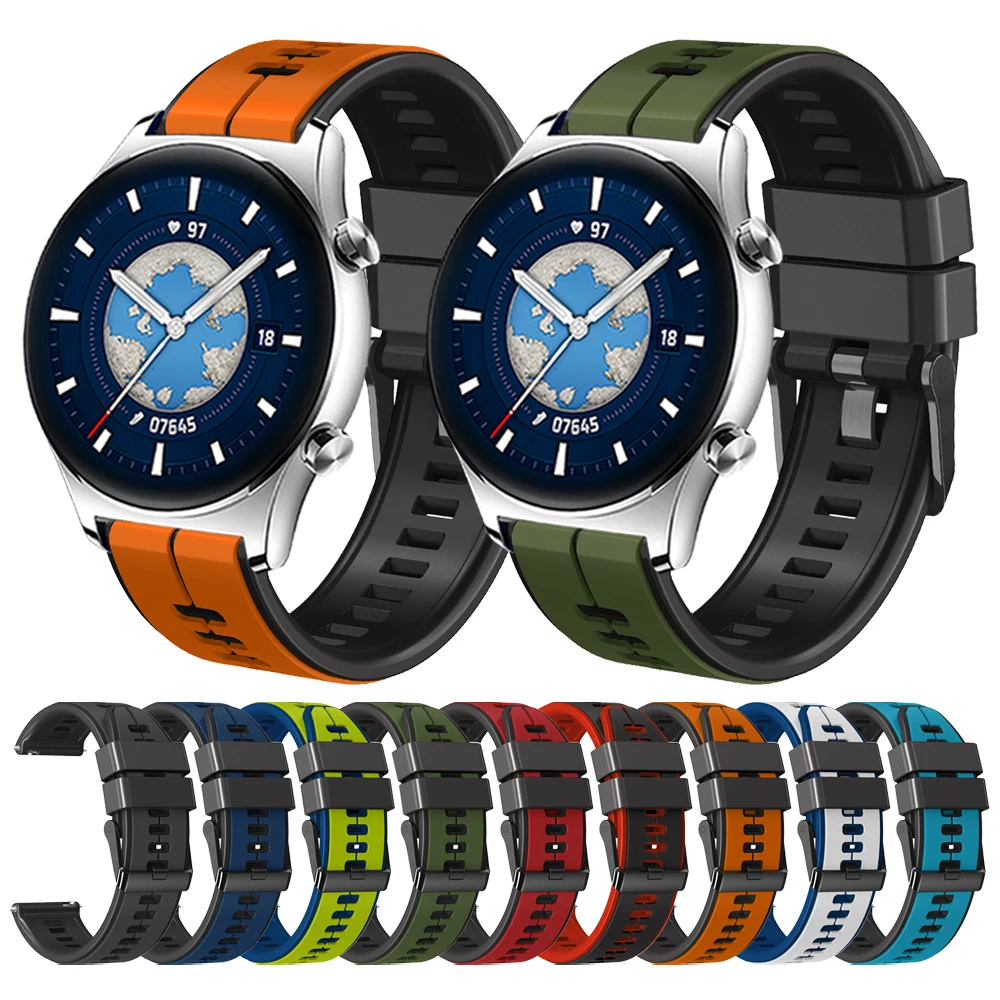 

Ремешок силиконовый для HONOR Watch GS 3 / GS Pro, браслет для HONOR MagicWatch 2 46 мм 42 мм, аксессуары для наручных часов Easyfit