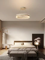 post modern led chandelier light luxury minimalist design pendant lamp living room bedroom ring ceiling chandelier