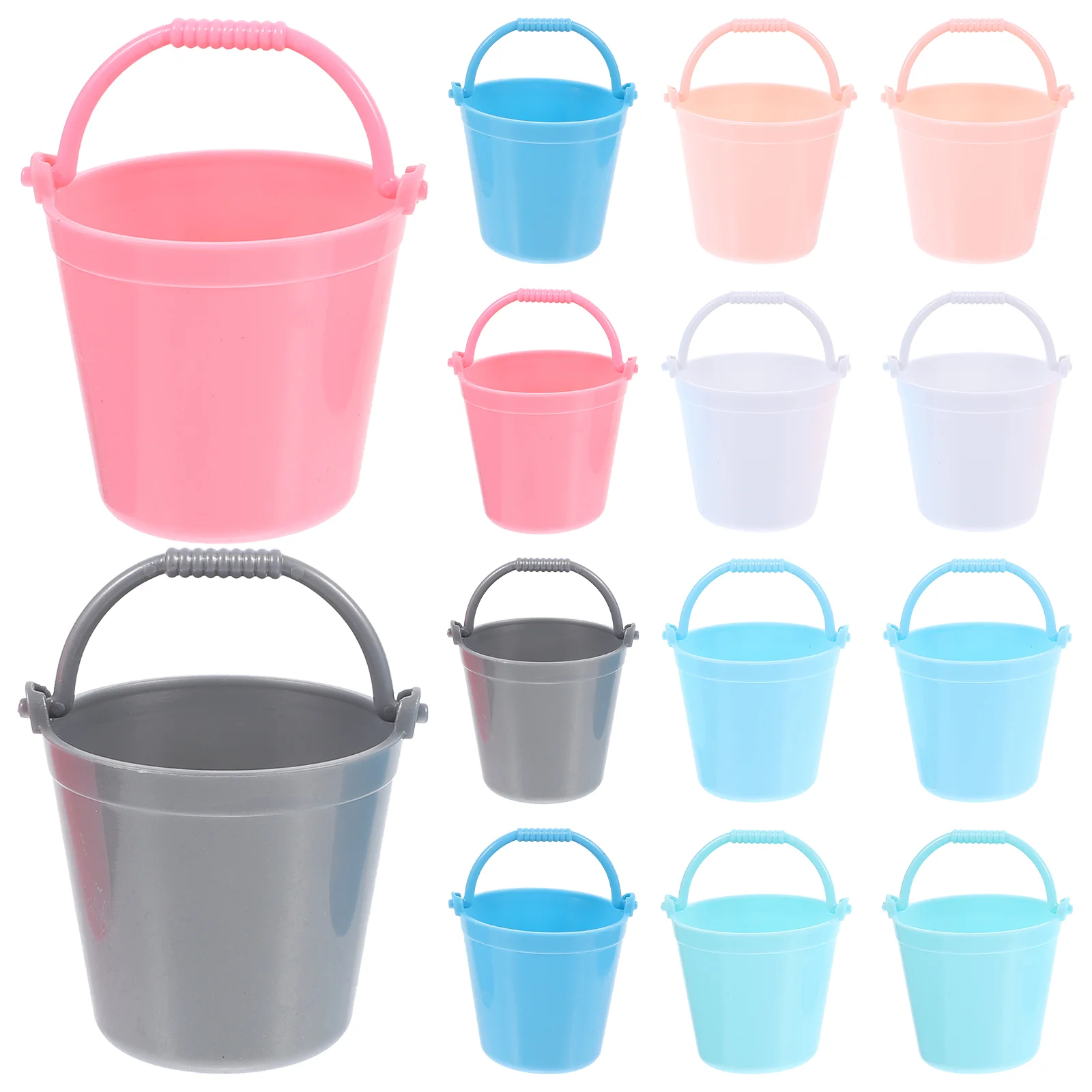 

Dollhouse Miniature Water Bucket Model Sand Bucket Toy For Pretend Play Dollhouse Furniture Decoration Toys Random Color