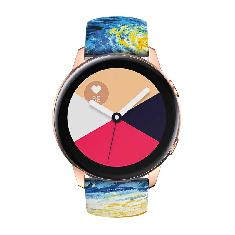 Ремешок 20 мм для часов Huami Amazfit GTS 2 Mini Bip/GTR спортивный браслет Samsung Galaxy watch Active 40/44 -