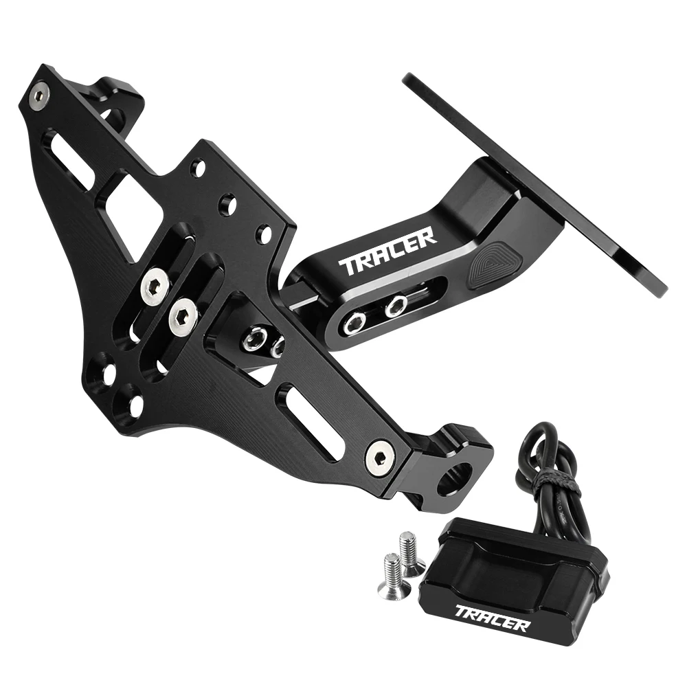 

FOR YAMAHA TRACER 9 GT 700 900 Tracer700 Tracer900 Turn Signal LED Light Bracket Adjustable License Number Plate Holder Frame