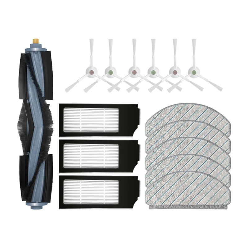 

Main Brush, Side Brush Filter And Mop Cloth Accessories Kits Replacement For Ecovacs Deebot T10 Robot Vacuum Cleaner