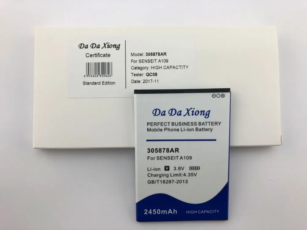 Новое высокое качество 2450 мАч 305878 Аккумулятор AR для мобильного телефона SENSEIT A109