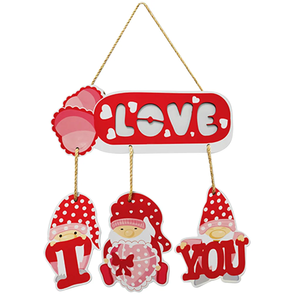 

Valentine Day Sign Door Decor Valentines Hanging S Decoration Heart Wall Fronthouse Porch Wooden Wood Hanger Outdoor Home