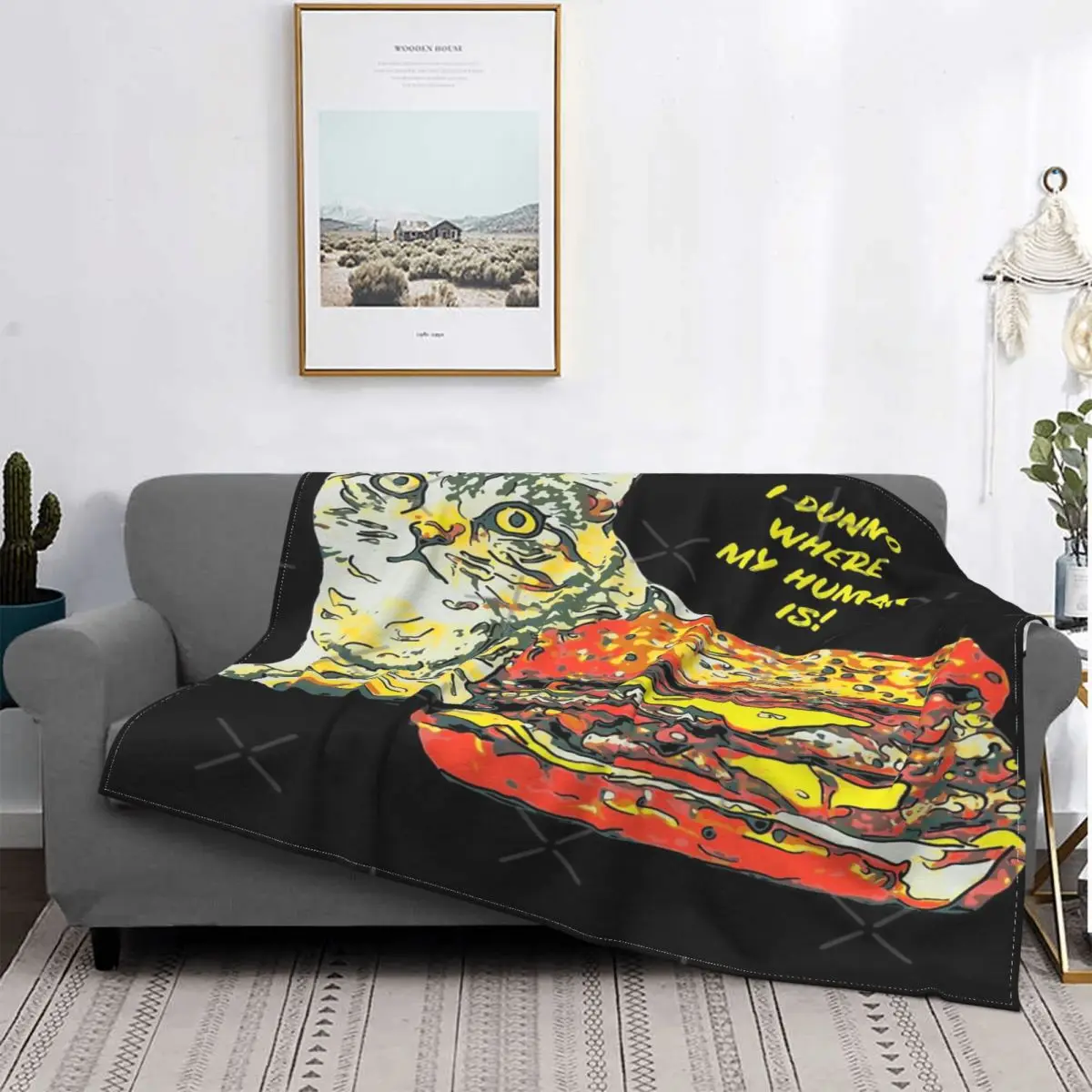 

Manta escalofriante de gato y hamburguesa, para cama colcha, manta de playa de muselina a cuadros, manta de verano para cama