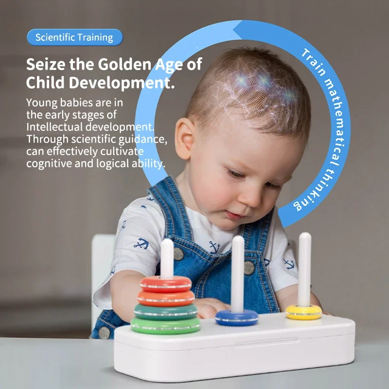 [CubeFun]MOYU Hanoi Tower развивающие строительные блоки Монтессори раннее обучение