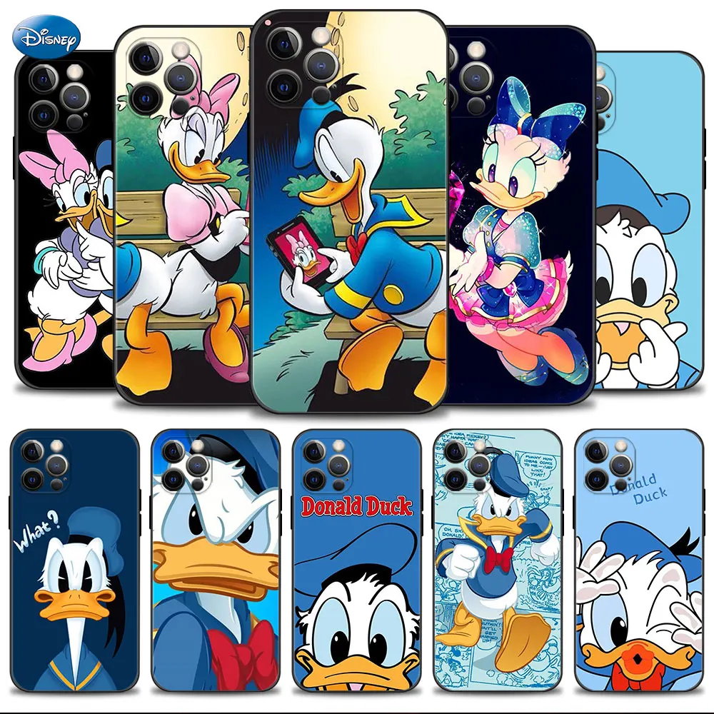

Coque Disney Couple Donald Daisy For iPhone 13 XS XR 8 X 11 7 Plus 14 12 Pro Max 6S Mini 5S 6 SE2 SE2022 SE Back