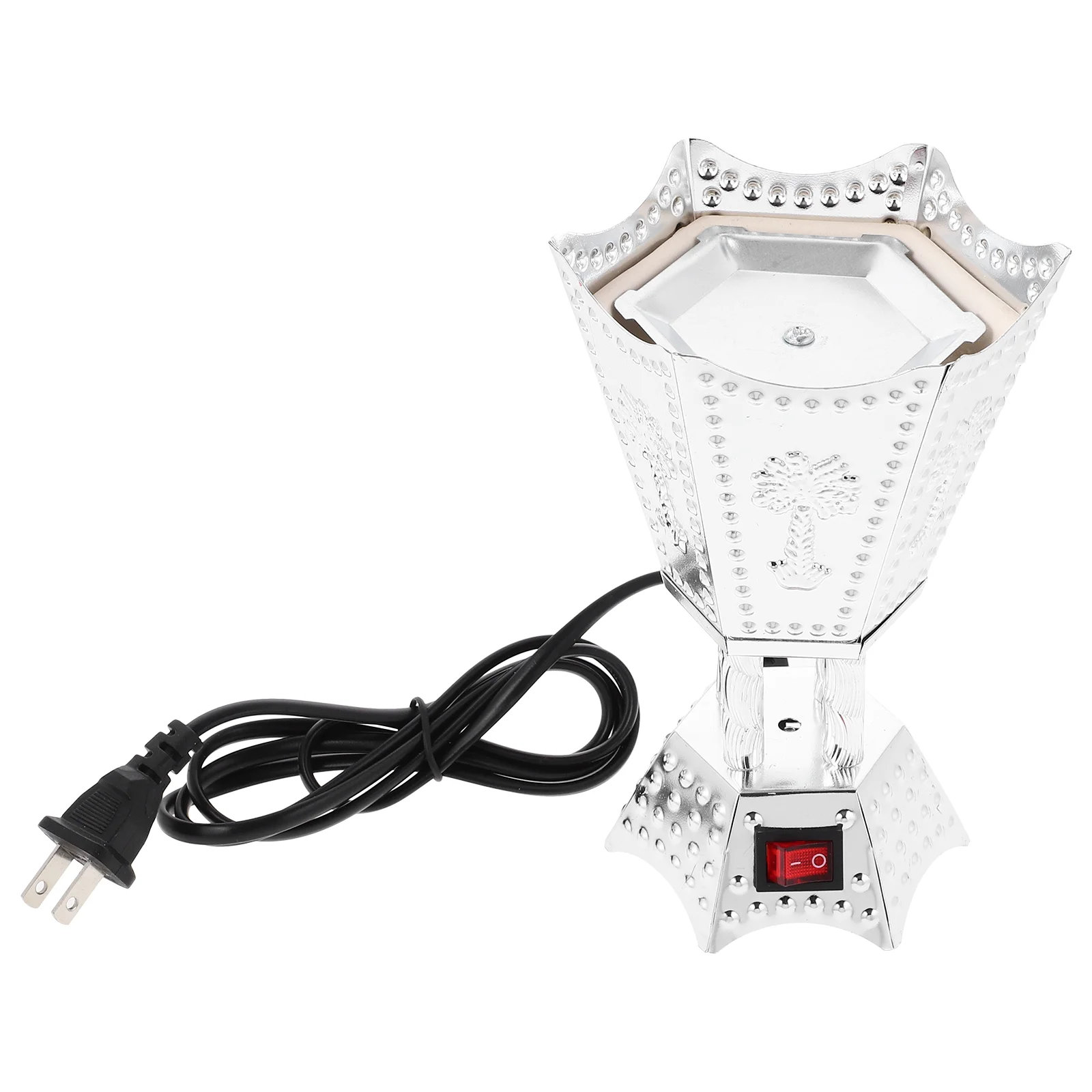 

Plug-in Incense Burner Aroma Holder Ornaments Electric Centerpiece Decorations Alloy Decorative Censer Home