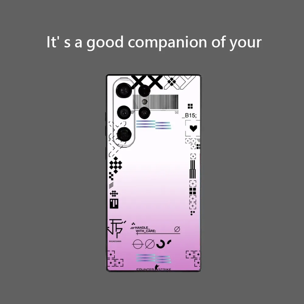 Фото Горячая мода игры CS GO наклейки чехол для телефона Samsung Galaxy S25 Ultra S22 S23 S24 Ultra S21 S20 5G защитный мягкий силиконовый чехол из ТПУ F №2