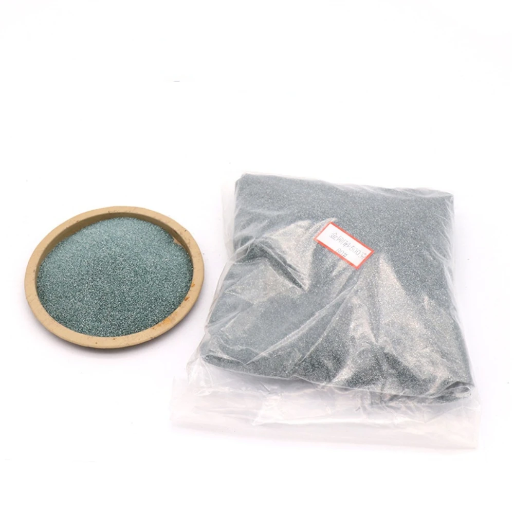 Green Silicon Carbide Polishing Powder / Jade Amber Polishing Refractory Grinding Emery Polishing Powder / 500g