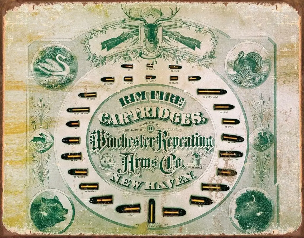 Desperate Enterprses Whester Rm Fre Картриджи Tn Sgn — Nostalgc Vntage Металлический настенный декор