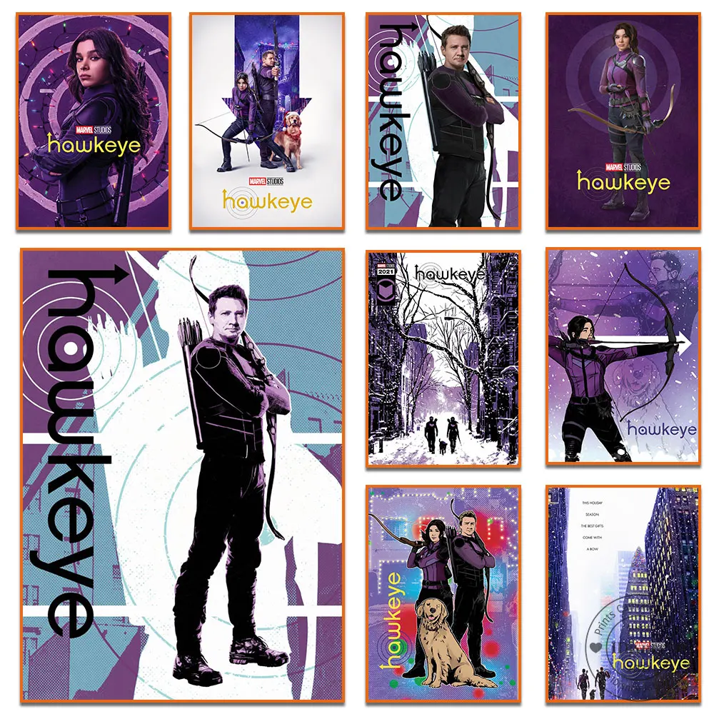 

Disney Marvel Hawkeye Prints 2021 TV Mini Series New Design Wall Art Poster Canvas Painting Anime Best Gift For Room Home Decor