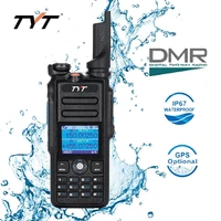 professional waterproof two way radio dual band dmr walkie talkie 10000ch gps two way handheld radios tyt md 2017