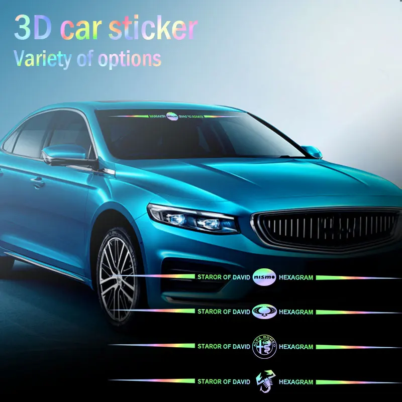 

New Car Vinyl Waterproof Reflective Sticker Decal For BMW M Porsche Volkswagen Mercedes Benz AMG Audi Sline TRD Renault Cadillac