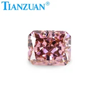 high quality carmine color loose cz stone cubic zirconia stone synthetic gems beads jewelry making