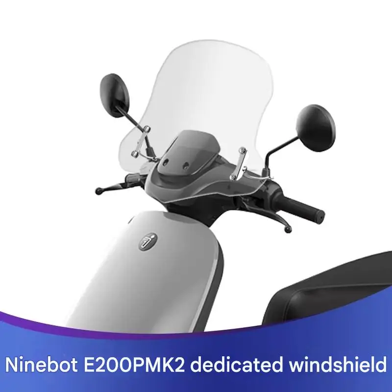 Фото Модифицированное увеличенное прозрачное ветровое стекло Ninebot E200P MK2, передний ветрозащитный дефлектор, защита груди №2