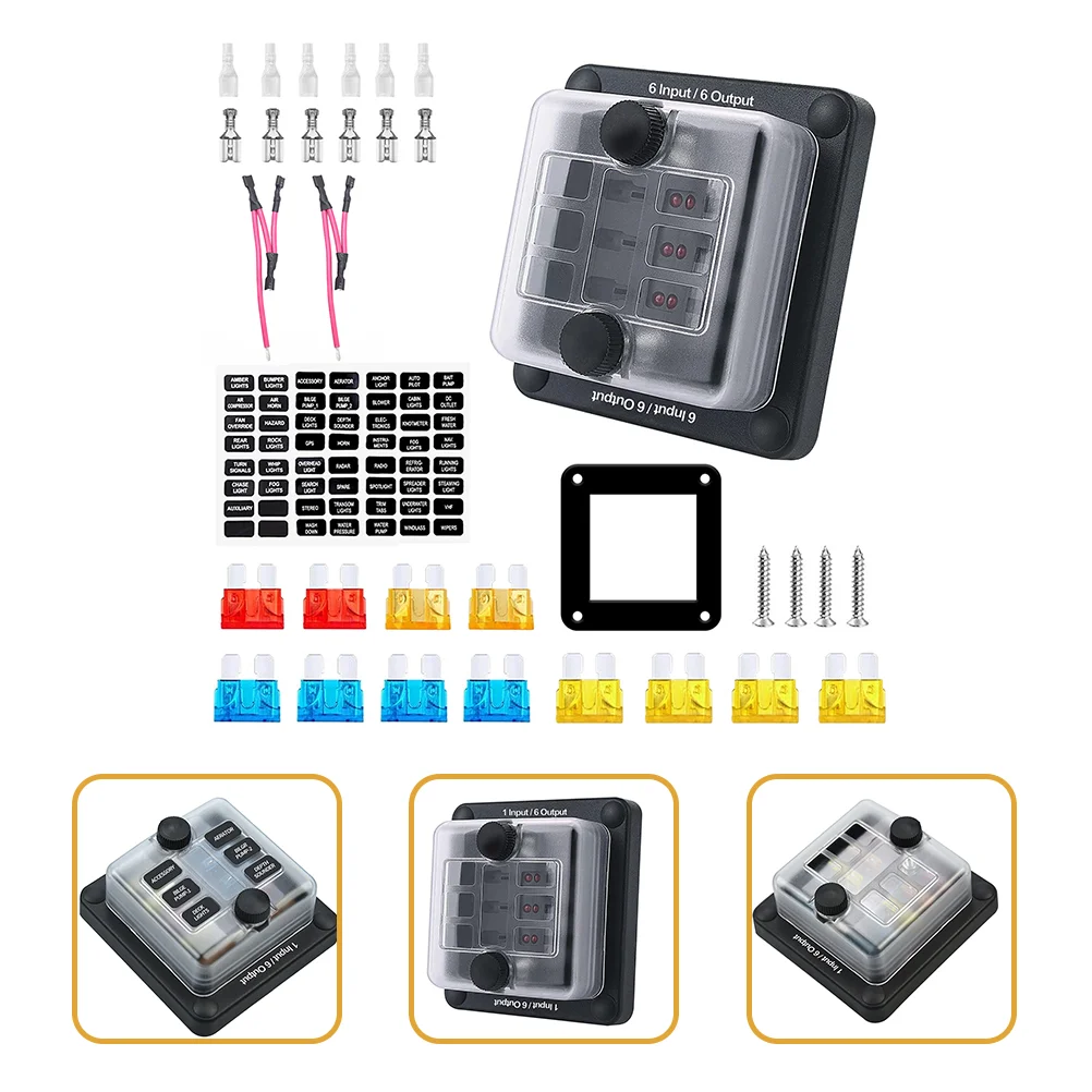 

34pcs Waterproof Fuse Block Terminal Distribution Block for Automotive Cart Truck Car Marine RV Vehicle