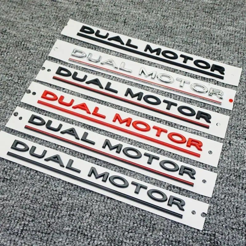 Suitable for TESLA Tesla Model 3 ModelX S Y High Performance Word Label DUAL MOTOR Dual Motor Tail English Letter Car Logo