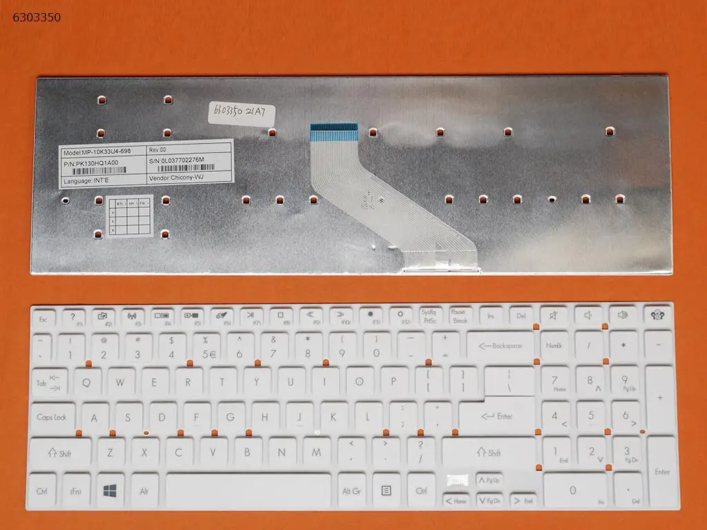 US Laptop Keyboard for GATEWAY NV52L NV55S NV56R NV57H NV75S NV76R NV77H P5WS0 TS13SB TS44HR TS44SB TS45HR LS44HR LS44SB WHITE