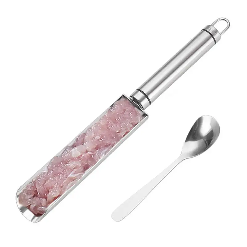 

Kitchen Meatball Maker NonStick Meat Ballers With Spoon DIY Meatball Making Meat Baller Spoon Artifact DIY Meatball Making Set