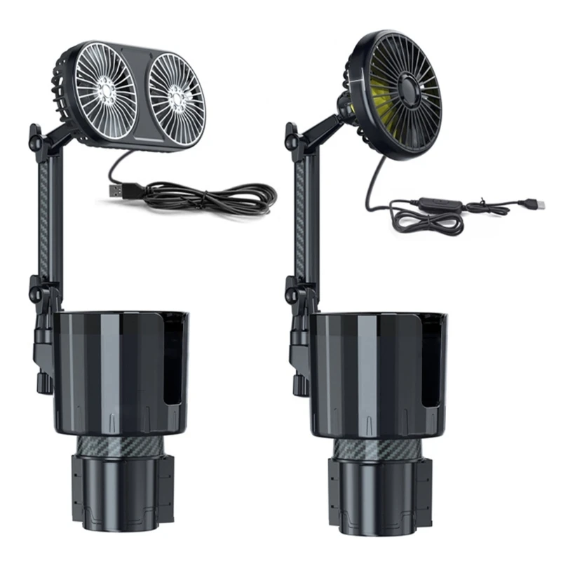 USB-автовентилятор с регулируемой скоростью гибкая шея автомобильный