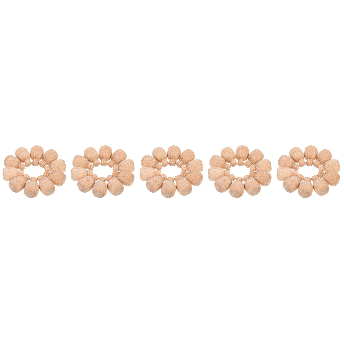 

50 Unfinished Decorative Blank Unpainted Graffiti Peg Dolls DIY Painting Crafts Figures Dolls