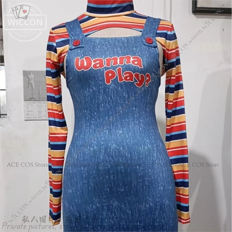 Страшный кошмар костюмы на Хэллоуин для женщин убийца хочет играющий в фильм