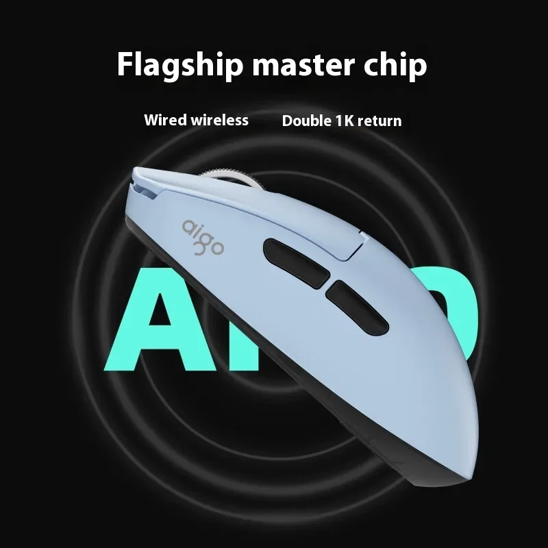 Беспроводная мышь Aigo GM80 PRO PAW3311/3395 трехрежимная Bluetooth легкая игровая
