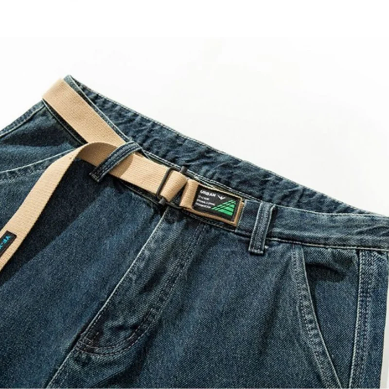 DEEPTOWN Patchwork Plaid Jeans Men Fashion Harem Denim Pants Korean Streetwear Trousers Male Hip Hop Jogger Loose Casual Ribbons