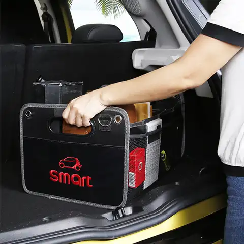 Автомобильный багажник, органайзер, коробка большой емкости, складной ящик для хранения для Mercedes Smart Fortwo Forfour 450 451 453 452
