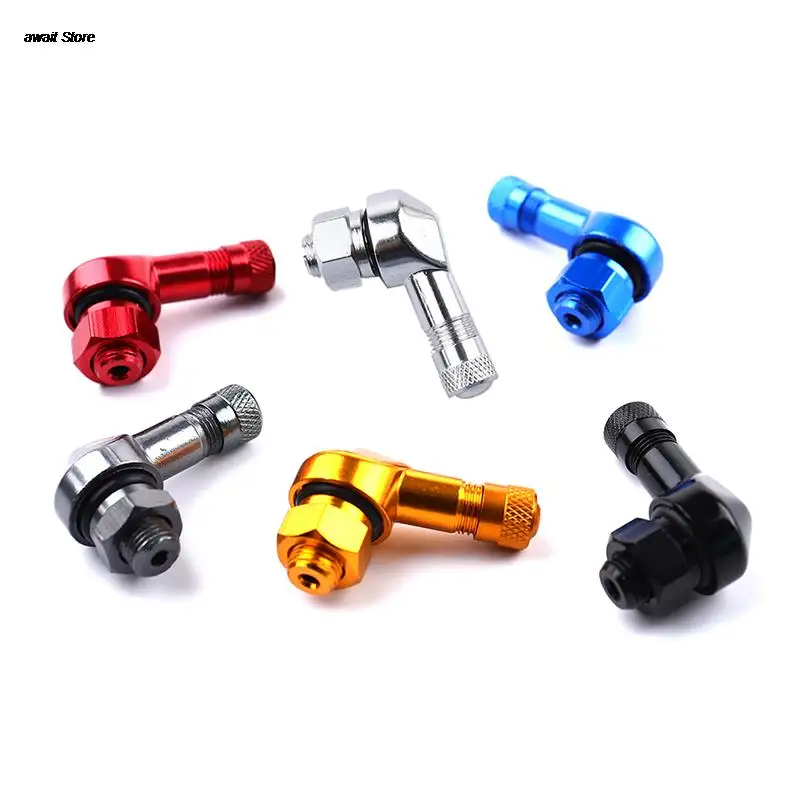 

1PC Motorcycle Rim Tire Wheels Spare Parts Valve Elbow 90 Degree Angle Motorbike Wheel Tire Tubeless Valve Stems Part
