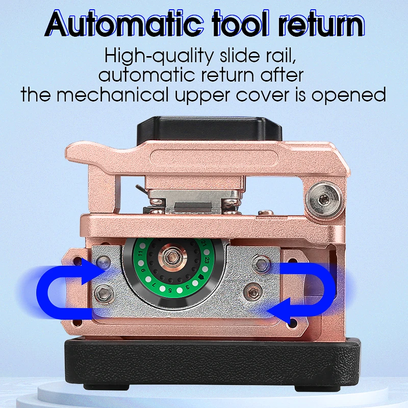 Fiber Cleaver AUA-X3 Cable Cutting Knife FTTT Fiber Optic Knife Tools Cutter High Precision Cleavers 24 Surface Blade