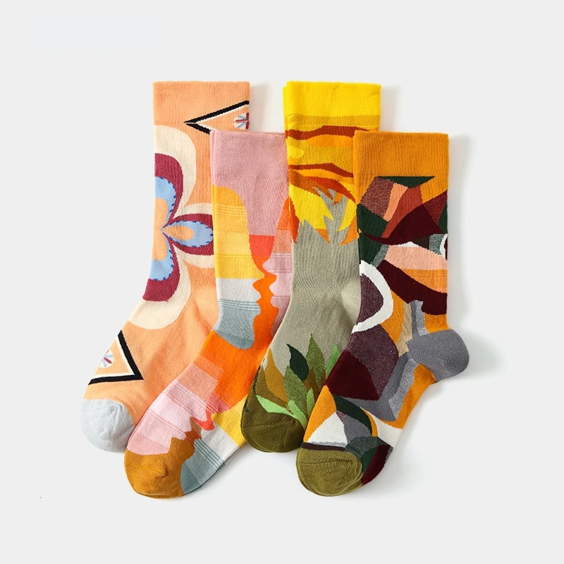 

Высококачественные мужские и женские модные повседневные сетчатые красные в стиле Харадзюку Hyun Ya tide брендовые уличные хлопковые носки