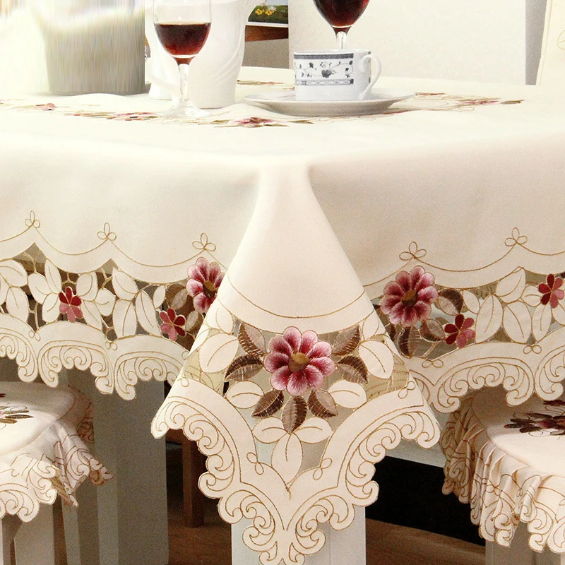 

Европейские пасторальные вышитые скатерти, настольные флаги, Жаккардовая скатерть для журнального столика, скатерти, скатерти для чайного ...