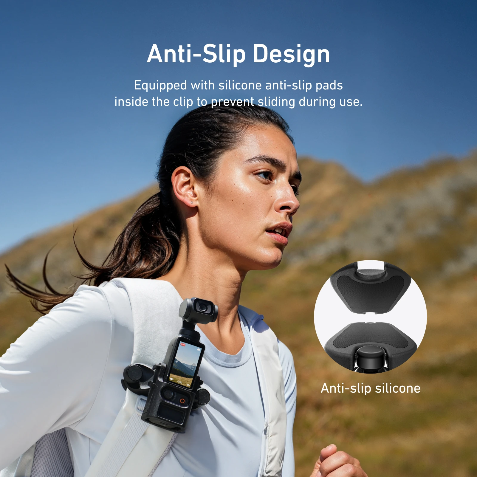 Фото Быстросъемное крепление для рюкзака TELESIN для DJI Pocket 3, аксессуары для камеры, зажим для ремня рюкзака, держатель для Pocket 3 №5