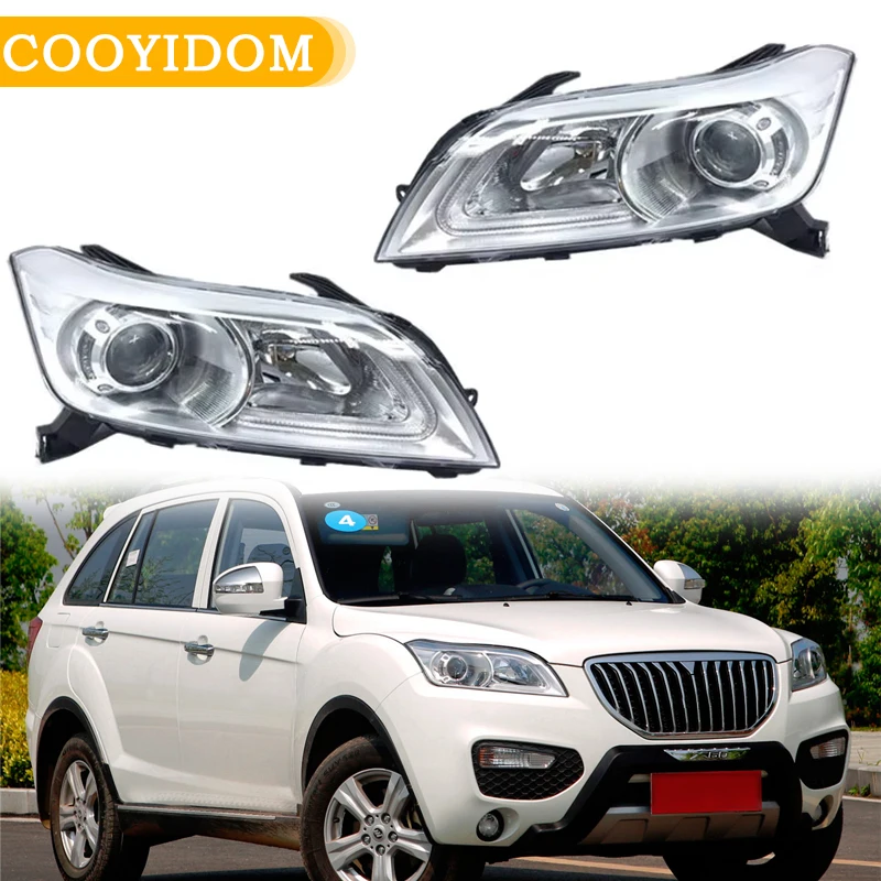 Фара в сборе для Lifan X60 2011 2012 2013-2015 дневные ходовые огни дальний свет указатель