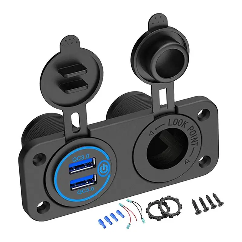 USB-зарядное устройство для мотоцикла многопортовое быстрое зарядное GPS USB-розетка