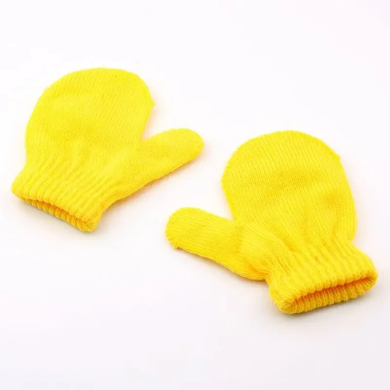 

Kindergarten Children's Winter Warmth Protection Gloves Baby Anti Mess Grab Gloves Knitted Bag Gloves Magic Gloves