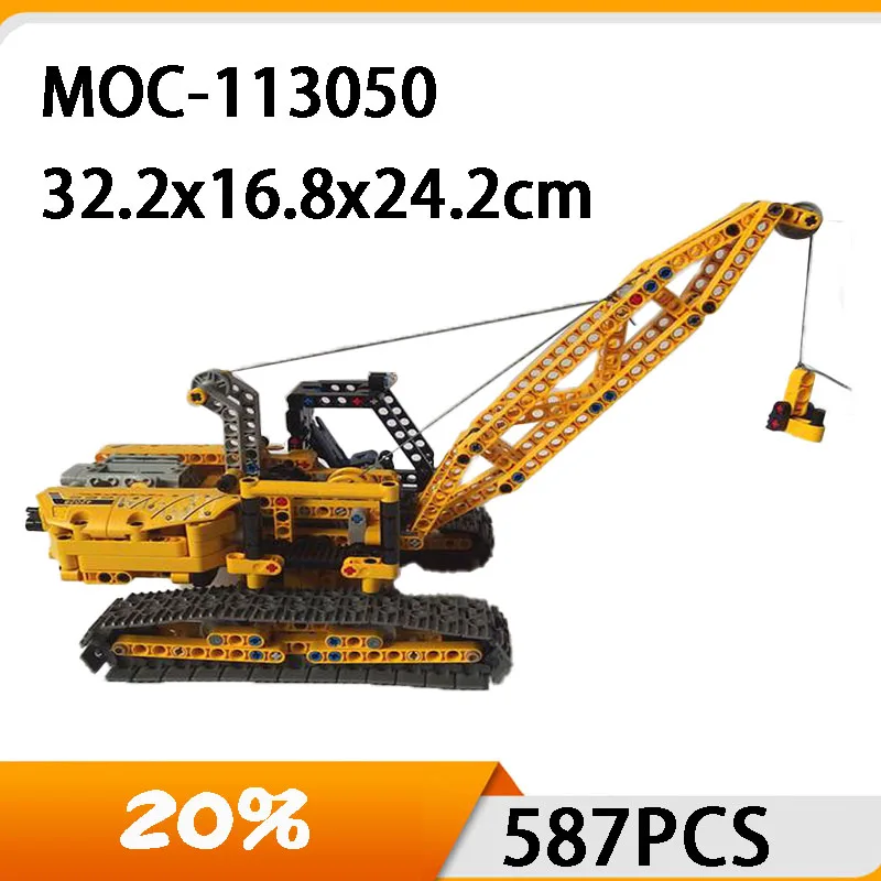 

New MOC-113050 Static Crawler Crane Adult Children's Birthday Christmas Gift Splicing Assembly Model Puzzle Education Block Toy
