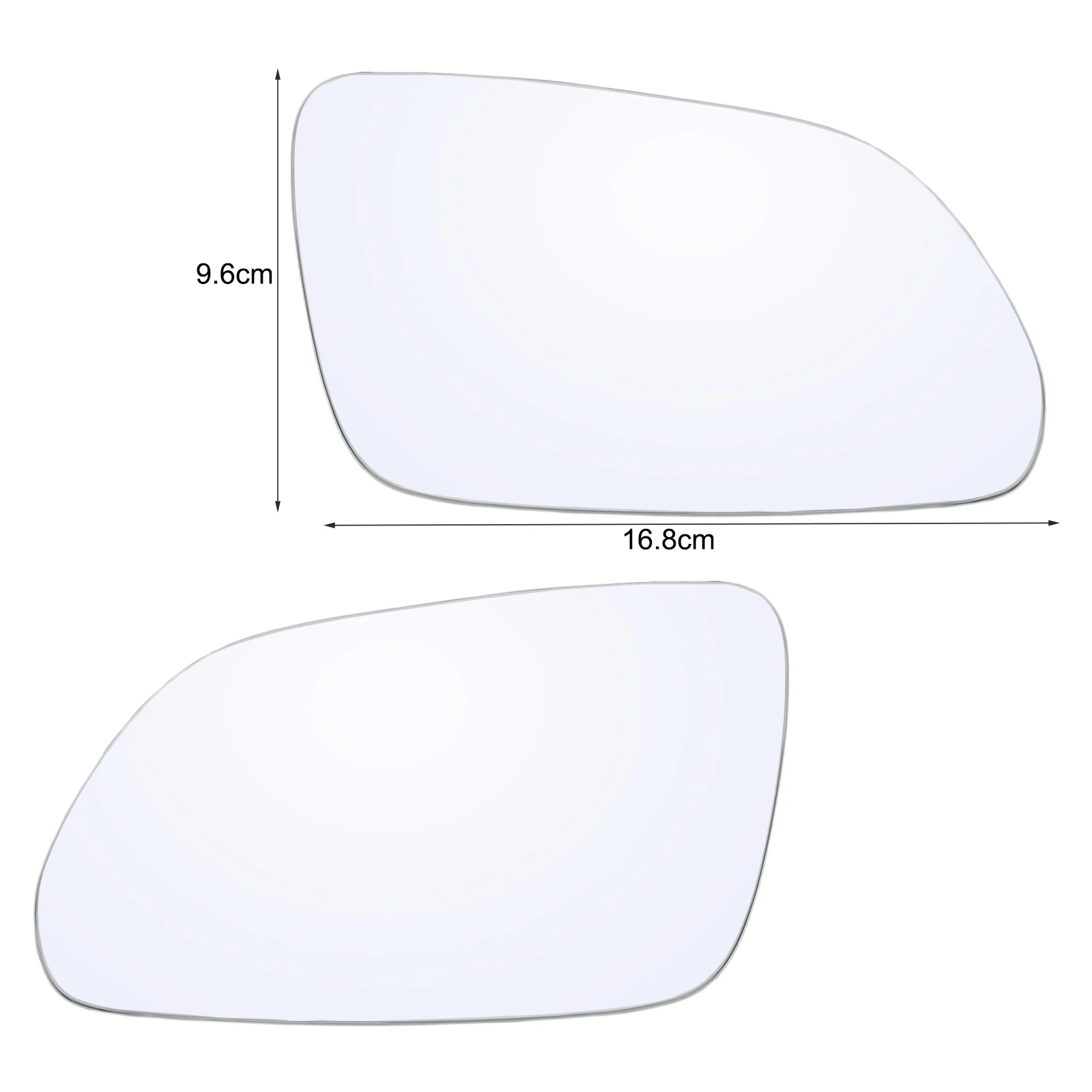 Фото Выпуклое боковое зеркало заднего вида для VW Valkswagon Polo MK4 9N 2005 2006 2007 2008 2009 №2