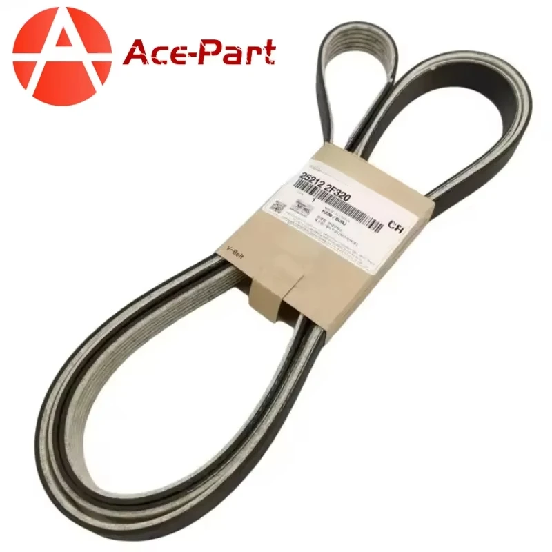 

252122 F320 новый ремень генератора 6PK 2411 для Hyundai Santa Fe Tucson Kia Sorento Sportage 2015-2022 25212-2F320 252122 F320