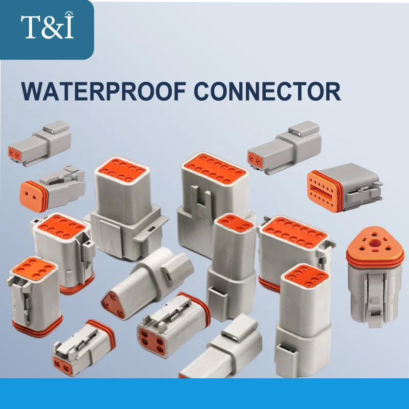 

Deutsch Connector Plug Kit 2P3P4P6P8P 22-16AWG Waterproof Electrical Wire DT04-3P DT04-2P DT06-2S for Car