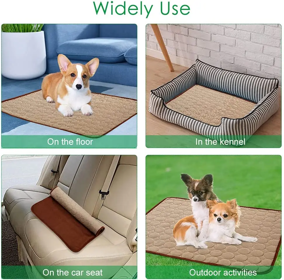 Охлаждающий коврик для собак подкладки из вискозы моющаяся Подушка закрытое