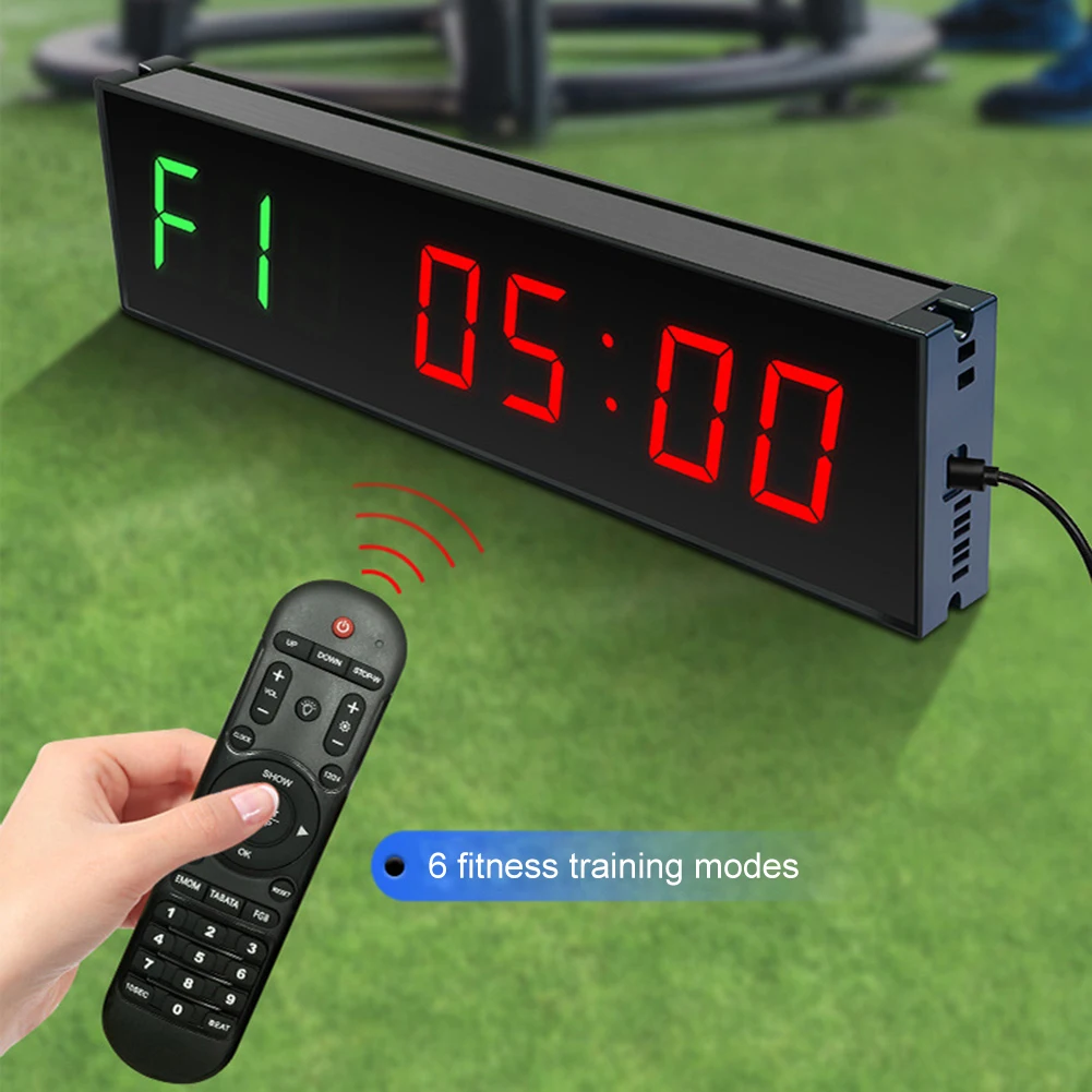 

With Wall Hook Wireless Timer Adhesive Countdown For Interval Digital Control Remote Fitness Mounted Exercise Alloy Aluminum