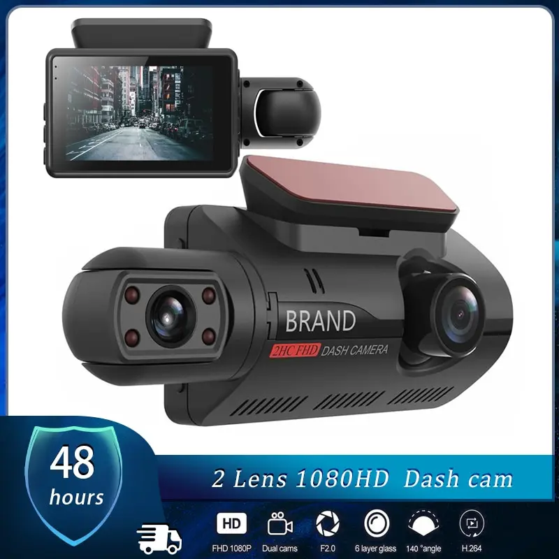 WIFI Dual Lens Dash Cam for Cars Black Box HD 1080P Car Video Recorder  Night Vision G-sensor Loop Recording Dvr Car Camera