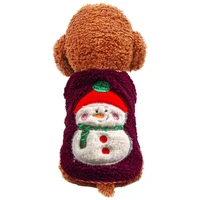 dogs clothing christmas dog vest clothes cute puppy waistcoat warm waistcoat wool cat dog winter christmas coat